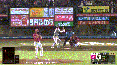 【楽天対巨人1回戦】巨人・大城、楽天・西垣から第６号ソロホームラン！リードを６点に広げる！！