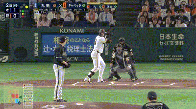 【巨人対オリックス1回戦】巨人・キャベッジ、オリックス・九里から第10号逆転2ランホームラン！！
