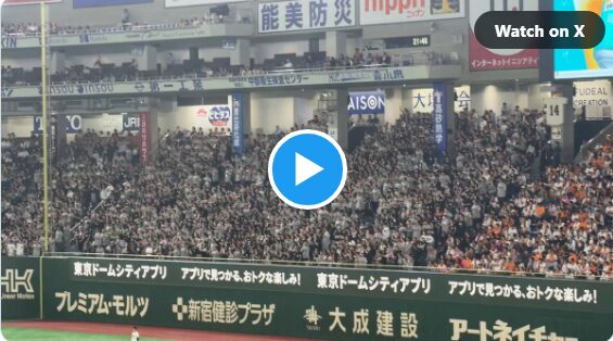 【動画あり】巨人ファンがロッテとの3連戦で一番驚いたこと