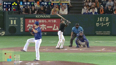 【巨人対中日17回戦】巨人、8回裏2アウト満塁から門脇の2点タイムリーでリードを5点に広げる!!