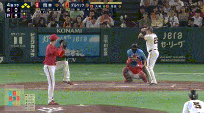 【巨人対広島10回戦】巨人、4回裏1アウト満塁からダルベックが走者一掃タイムリーツーベース！リードを9点に広げる！！