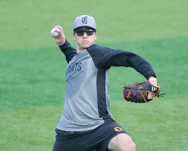 巨人・大勢、右肘の張りで登録抹消