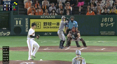 【巨人対阪神14回戦】阪神、3回表に佐藤輝明のタイムリーツーベースと大山の2点タイムリーで3点追加！リードを4点に広げる！！