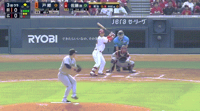 【広島対巨人21回戦】広島、3回裏1アウト二塁から佐藤啓介のタイムリーで先制！！