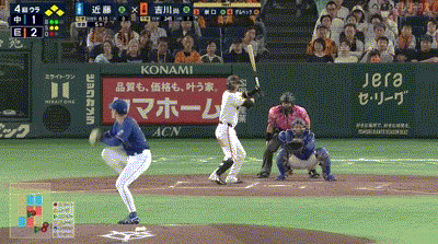 【巨人対中日25回戦】巨人・吉川尚輝、4回裏1アウト満塁から復帰後初タイムリーとなる2点タイムリー！リードを3点に広げる！！